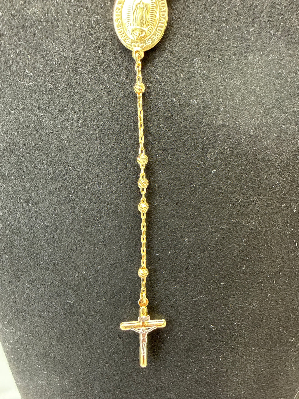Rosary Necklace 10K Gold