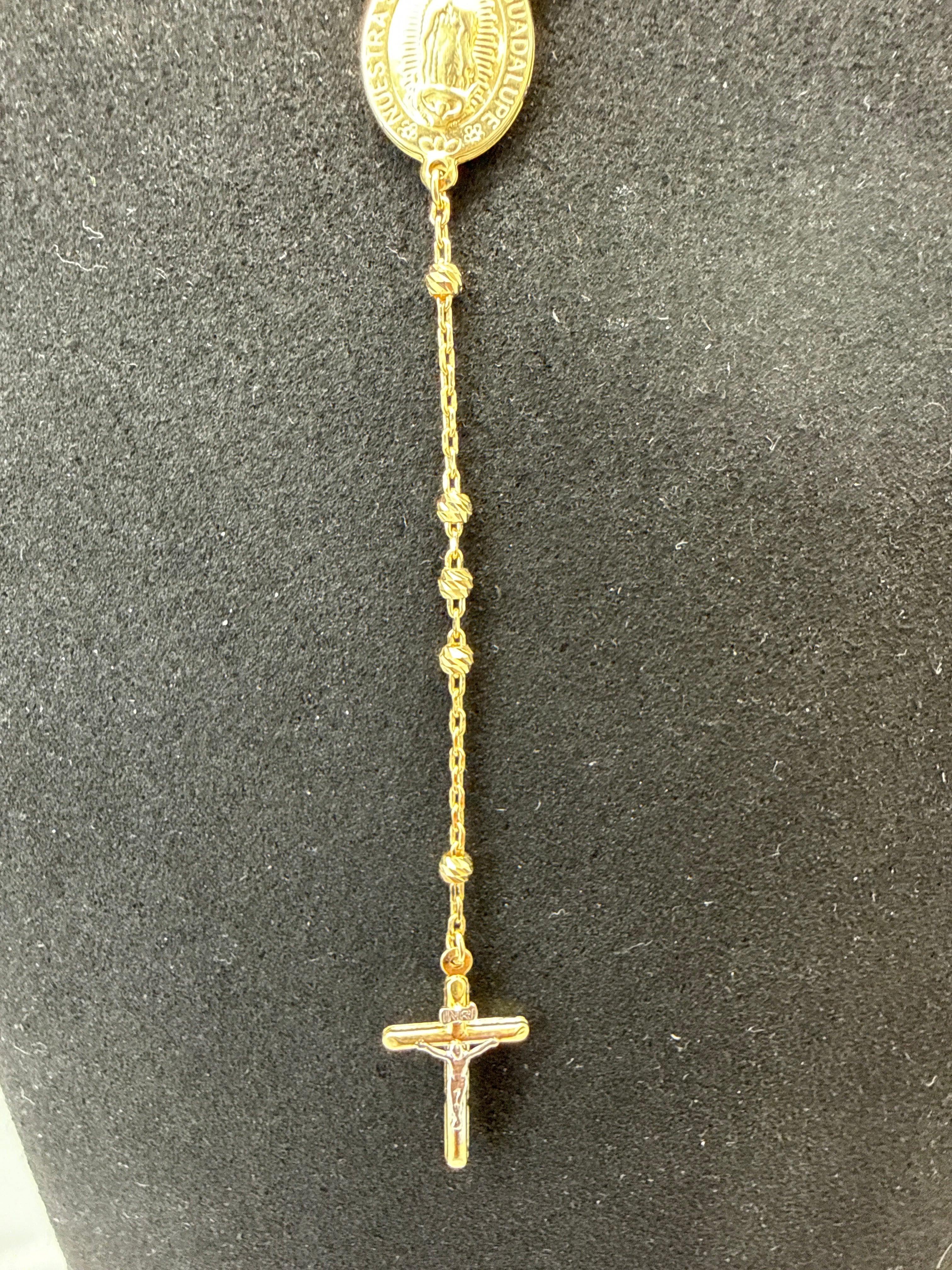 Rosary Necklace 10K Gold