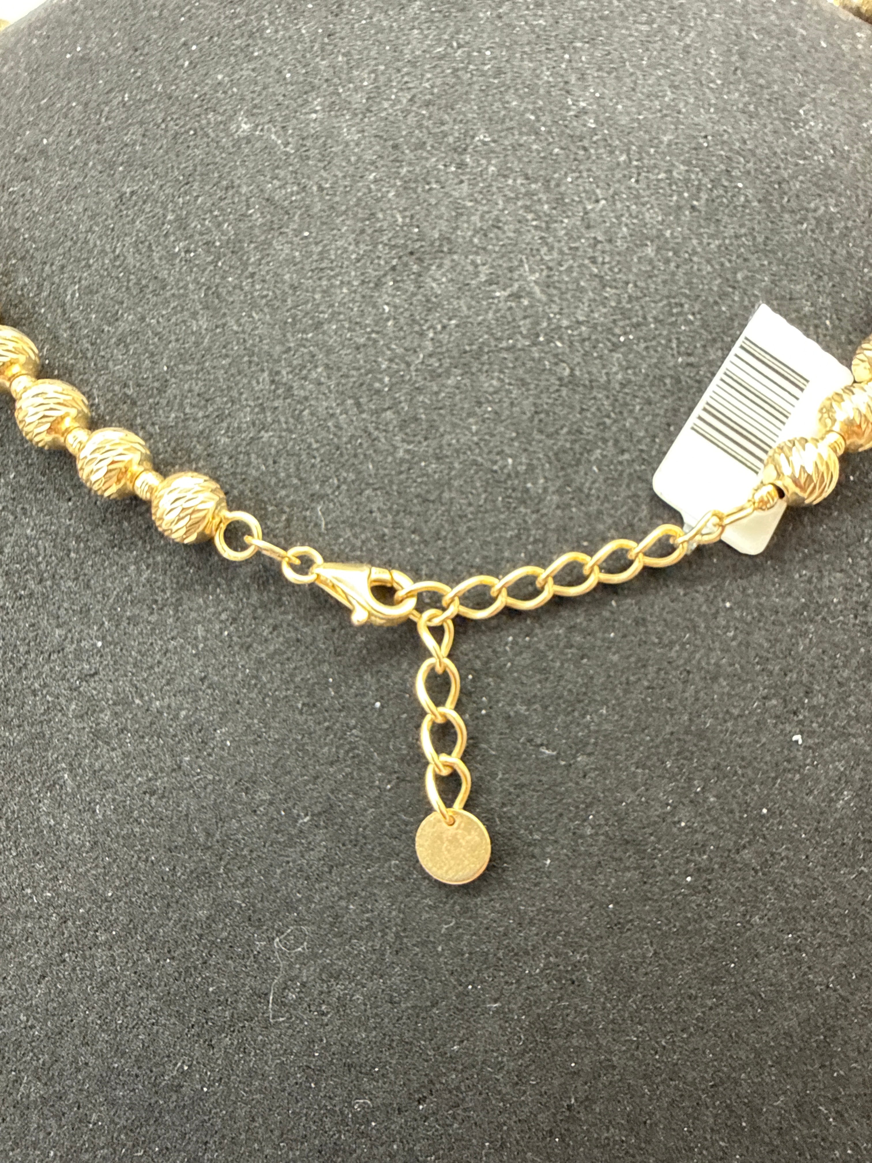 Gold Pearls 10K Necklace